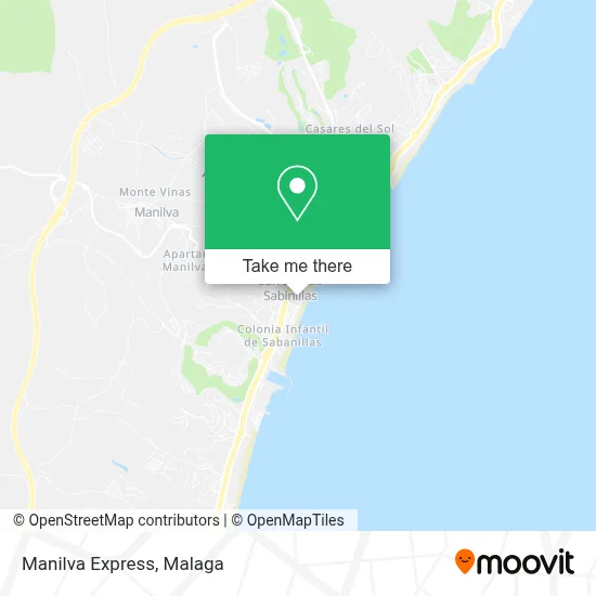 Manilva Express map