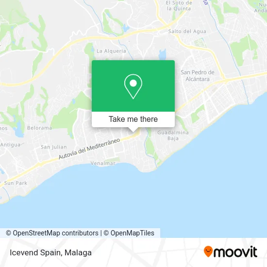 Icevend Spain map