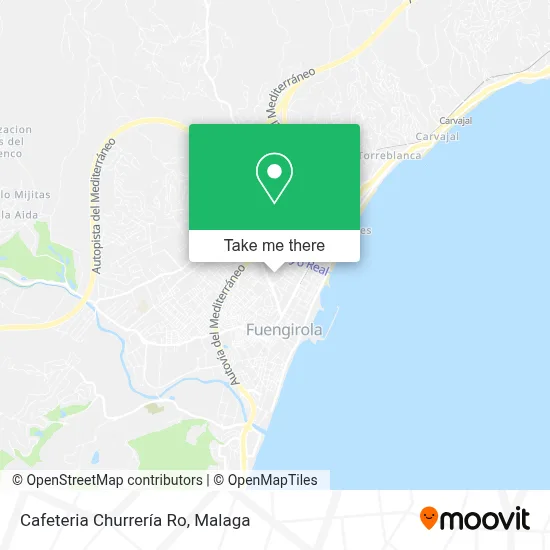 Cafeteria Churrería Ro map