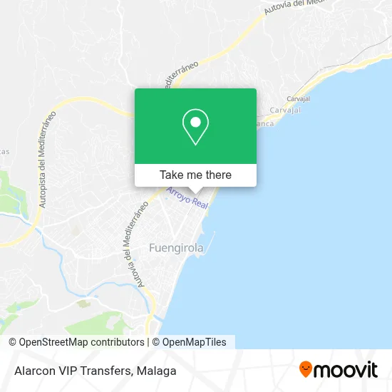 Alarcon VIP Transfers map