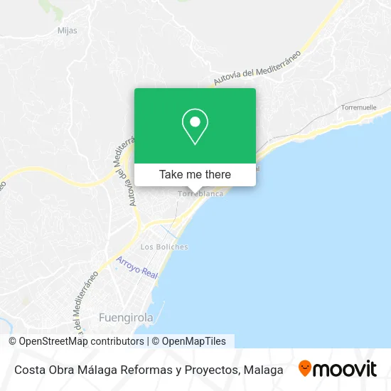 Costa Obra Málaga Reformas y Proyectos map