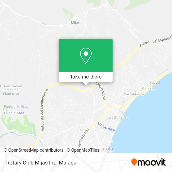 Rotary Club Mijas Int. map