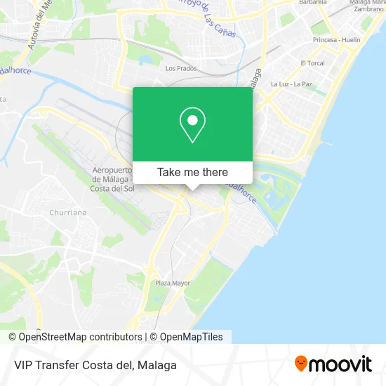 VIP Transfer Costa del map