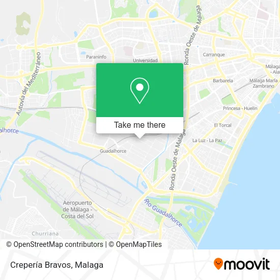 Crepería Bravos map