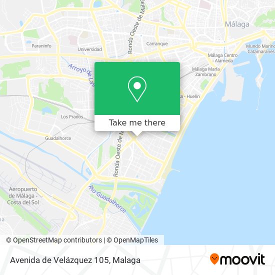 mapa Avenida de Velázquez 105