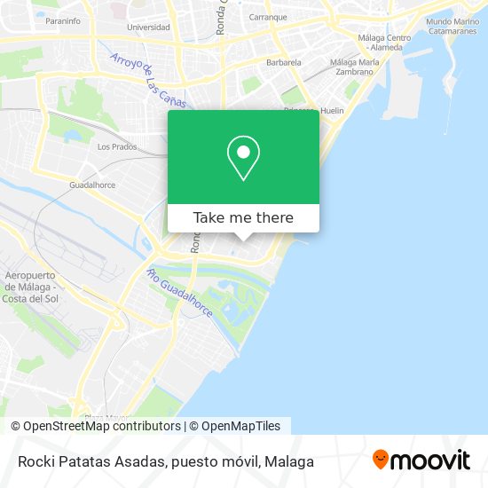 mapa Rocki Patatas Asadas, puesto móvil