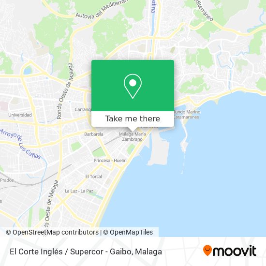 mapa El Corte Inglés / Supercor - Gaibo