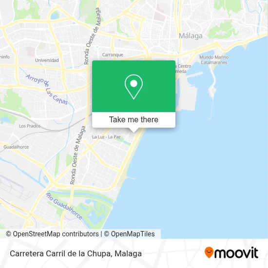 Carretera Carril de la Chupa map