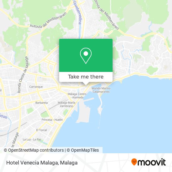 mapa Hotel Venecia Malaga