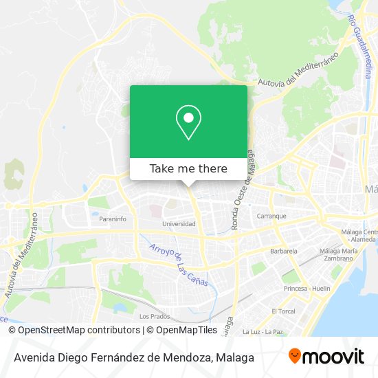 Avenida Diego Fernández de Mendoza map