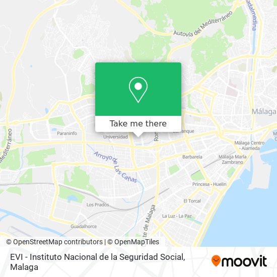 EVI - Instituto Nacional de la Seguridad Social map