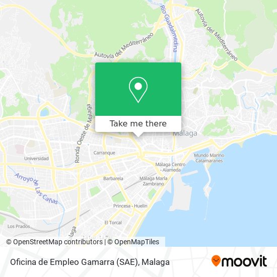 Oficina de Empleo Gamarra (SAE) map