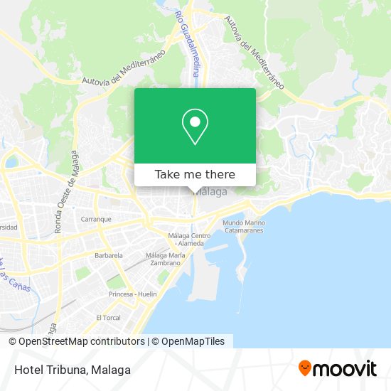 Hotel Tribuna map