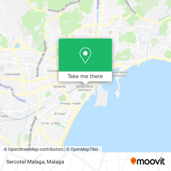 Sercotel Malaga map