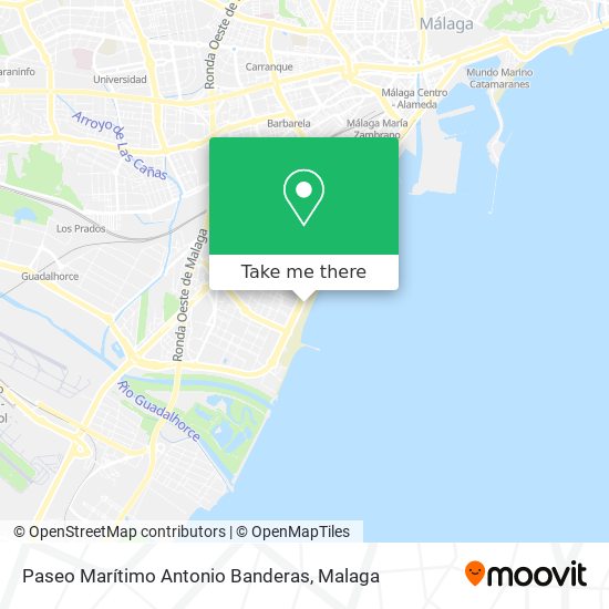 Paseo Marítimo Antonio Banderas map