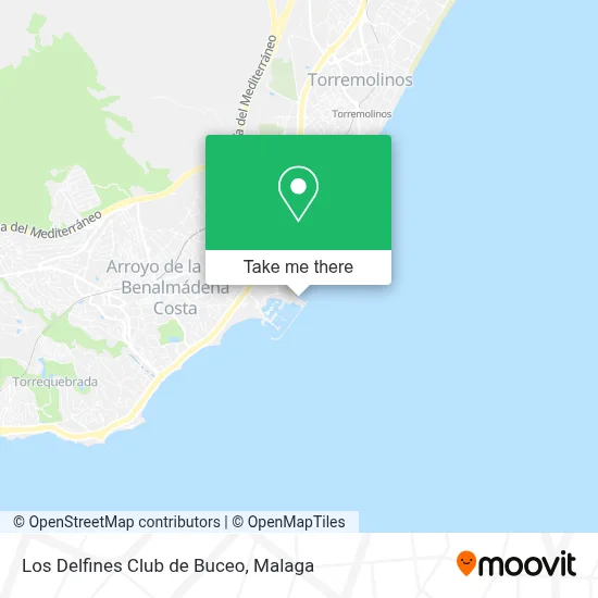Los Delfines Club de Buceo map