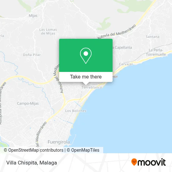 Villa Chispita map