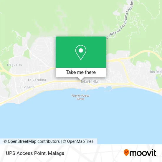 Ups Access Point map