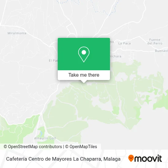 Cafetería Centro de Mayores La Chaparra map