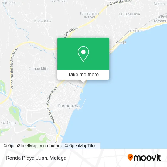 Ronda Playa Juan map