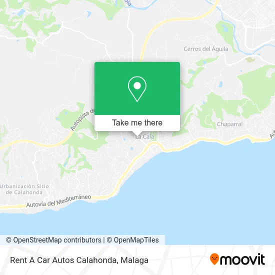 Rent A Car Autos Calahonda map
