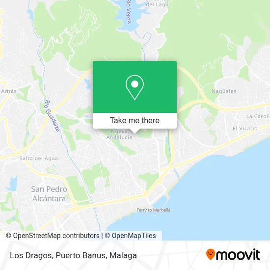 Los Dragos, Puerto Banus map