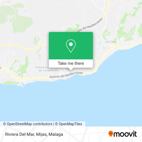 Riviera Del Mar, Mijas map