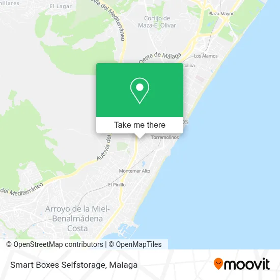 Smart Boxes Selfstorage map