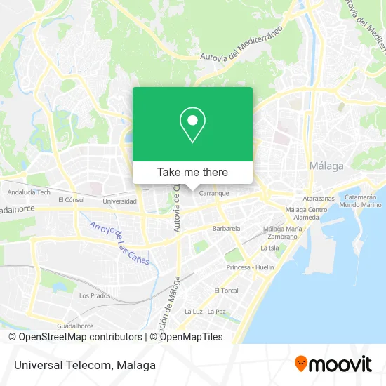 Universal Telecom map