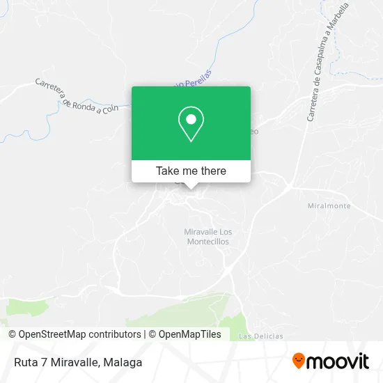 Ruta 7 Miravalle map
