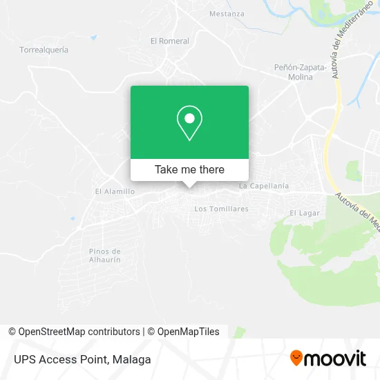 Ups Access Point map