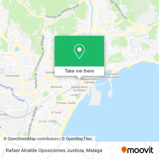 Rafael Alcalde Oposiciones Justicia map
