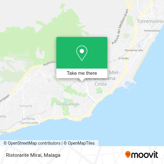 Ristorante Mirai map