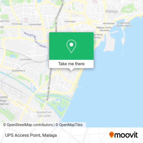 Ups Access Point map