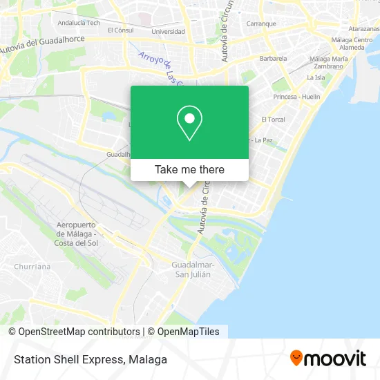Station Shell Express map