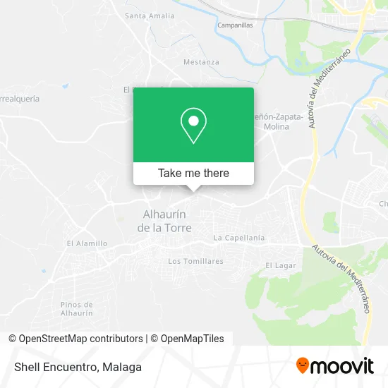 Shell Encuentro map