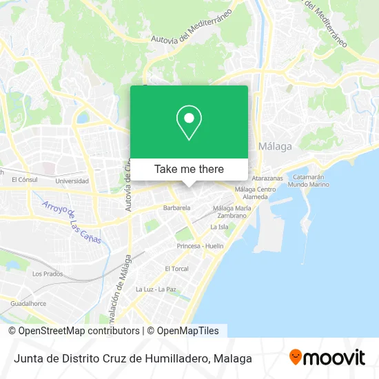 Junta de Distrito Cruz de Humilladero map