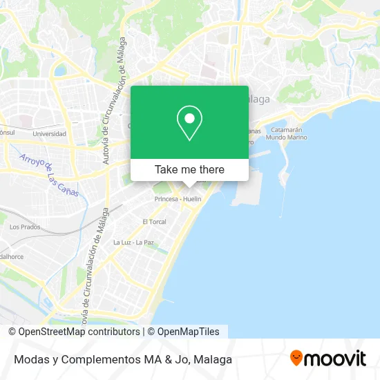 Modas y Complementos MA & Jo map