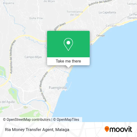 Ria Money Transfer Agent map