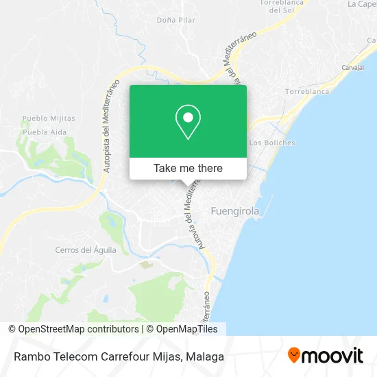 Rambo Telecom Carrefour Mijas map