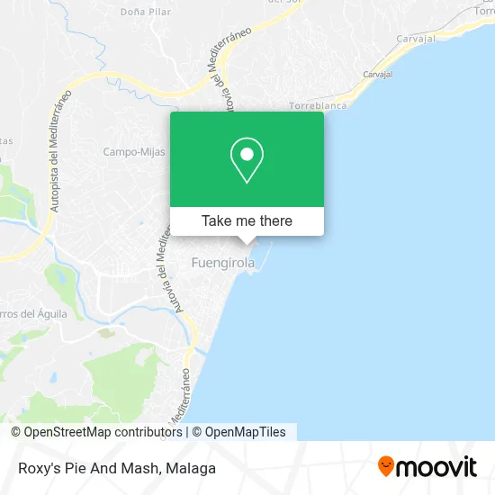 Roxy's Pie And Mash map