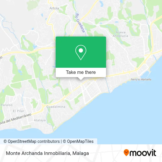 Monte Archanda Inmobiliaria map