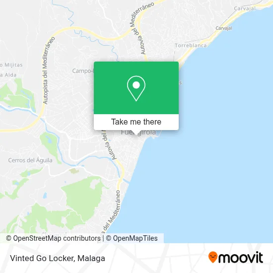 Vinted Go Locker map