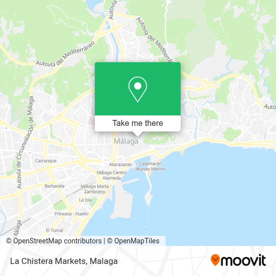 La Chistera Markets map