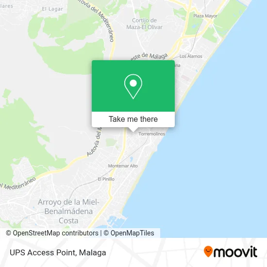 Ups Access Point map