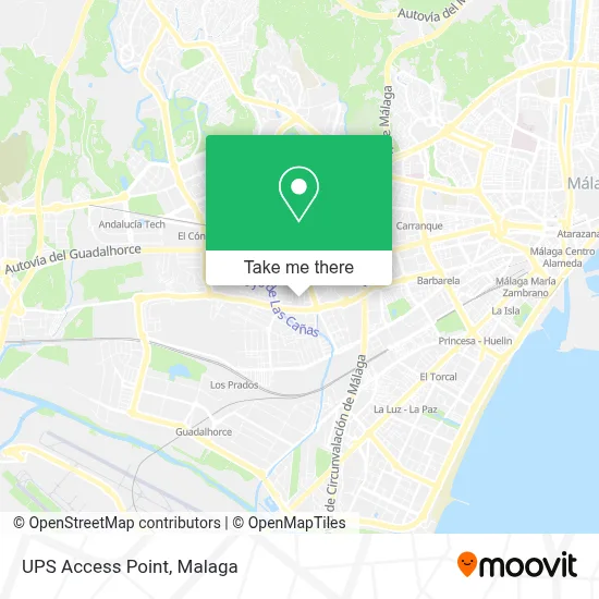 Ups Access Point map