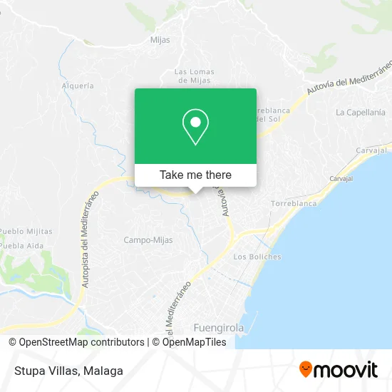 Stupa Villas map