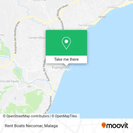 Rent Boats Necomar map