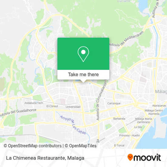 La Chimenea Restaurante map