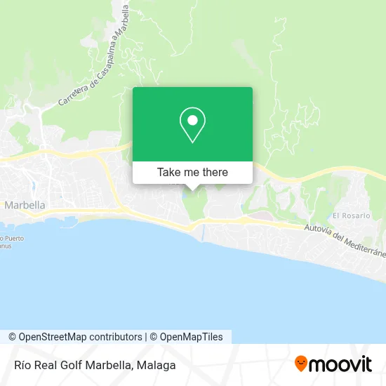Río Real Golf Marbella map